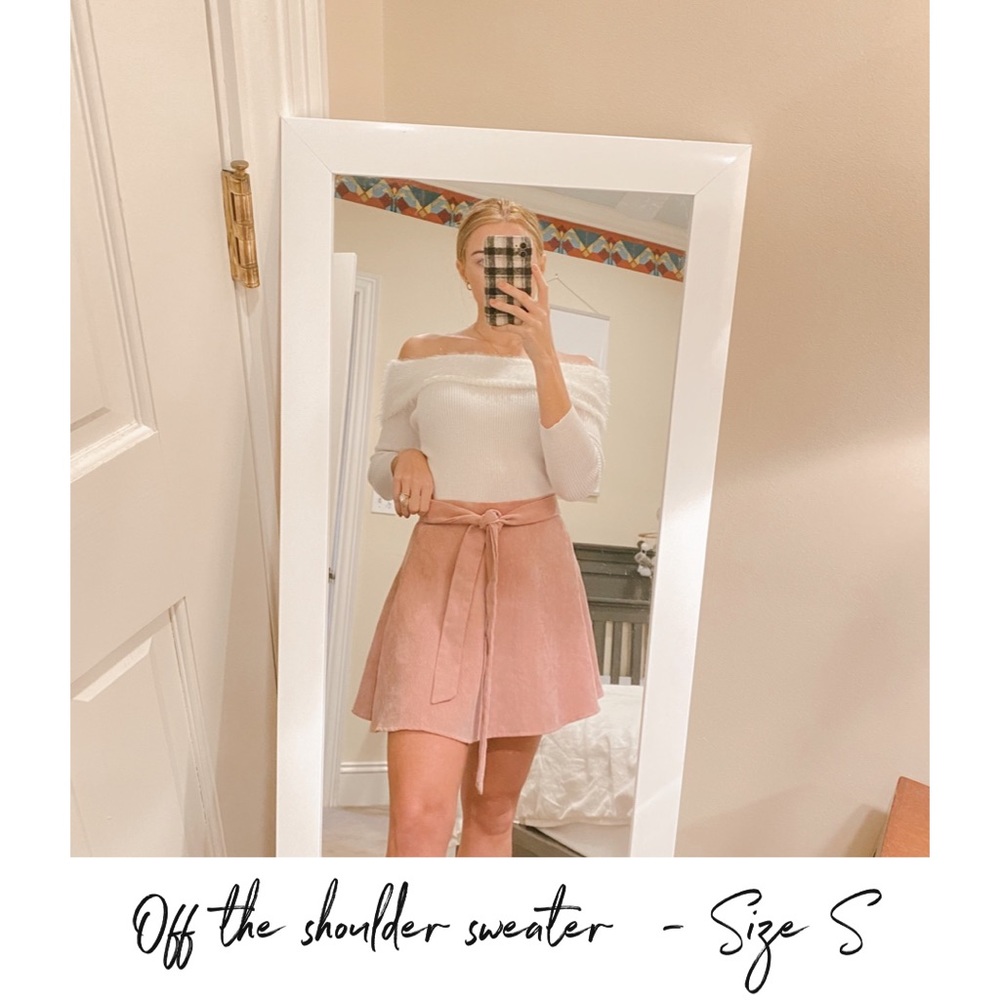 Off the shoulder sweater